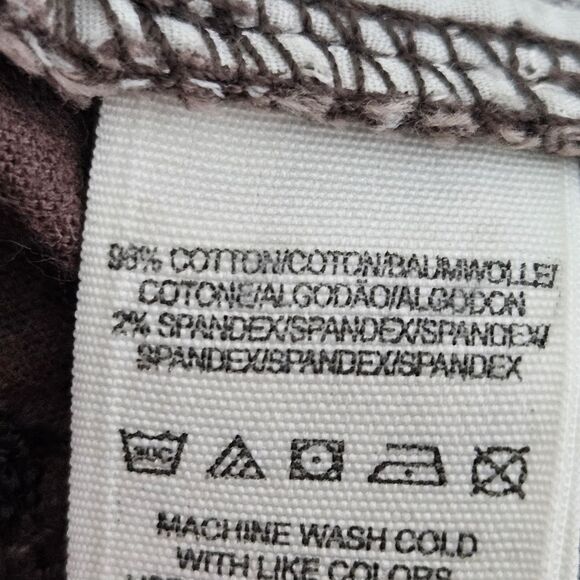 Free People Corduroy Skinny Pants Women's 25 (27x28) Floral Print Low-Rise EUC - Picture 3 of 9